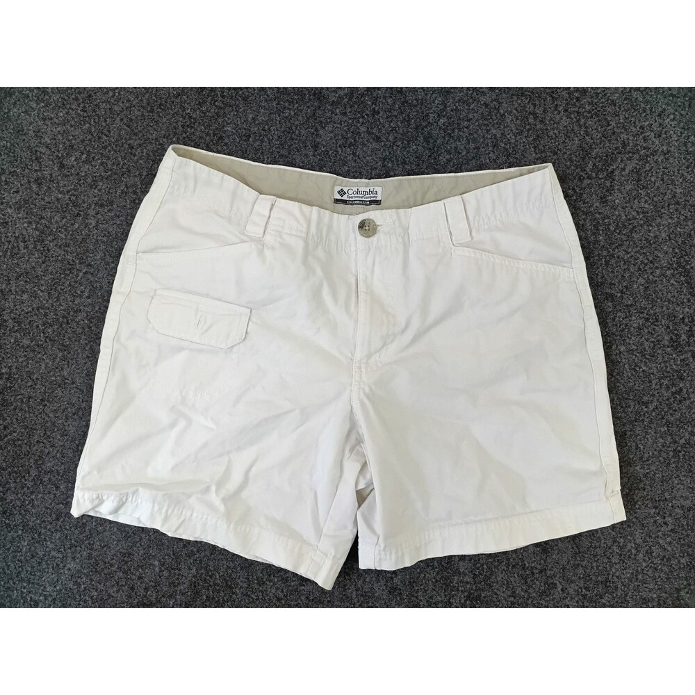 Columbia Women's Coral Point III Omni-Shade White Hiking Cargo Shorts